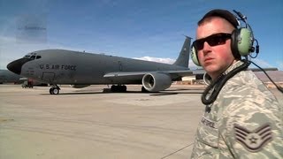 KC135R Stratotanker in Red Flag Taxiing Takeoff amp Landing [upl. by Plantagenet]