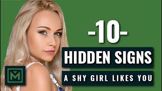 How to Tell if a SHY GIRL Likes You  10 HIDDEN but Obvious Signs She WANTS You [upl. by Swigart]