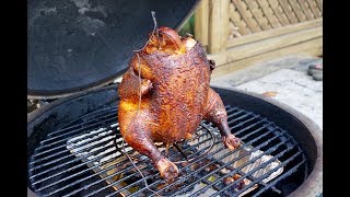 Big Green Egg Beer Can Chicken [upl. by Stargell]