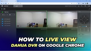 Live View Dahua on Google Chrome [upl. by Htial]