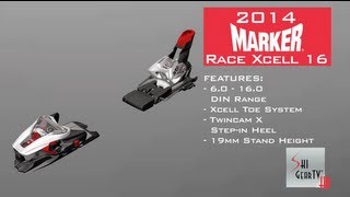 2014 Marker Race Xcell 12 And 16 Alpine Ski Bindings [upl. by Sterne]