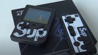 FC Retro Handheld  400 in 1 SUP  8bit GameBoy Unboxing Review [upl. by Maise]