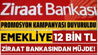 ZİRAAT BANKASI EMEKLİ PROMOSYON KAMPANYASI DUYURULDU [upl. by Ulphia]