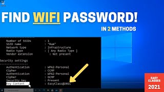 How to Find WIFI Password on Computer Windows 10 2022 [upl. by Etaner]