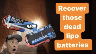 How to charge a dead lipo battery with Low Voltage Error  save and recover a discharged lipo [upl. by Ylimme]