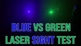 Which Laser Sight Color is BRIGHTER  Blue vs Green [upl. by Akimert]