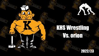 KHS Wrestling Vs Orion [upl. by Tarton]