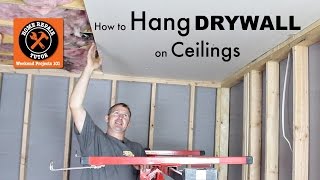 How to Hang Drywall Ceilings  by Home Repair Tutor [upl. by Naomi]