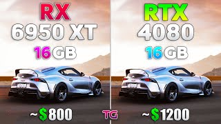 RX 6950 XT vs RTX 4080  Test in 8 Games [upl. by Yenots739]