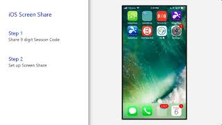 How to Share your iOS 11 Screen with Splashtop SOS [upl. by Ahsayn]