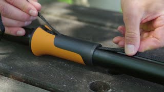 How to change the rope in the Fiskars tree pruner UPX86 [upl. by Adnauqahs994]