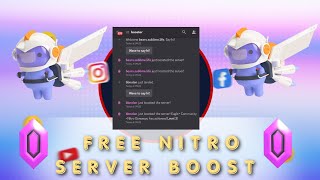 How To Get FREE NITRO Boost  Server Boost [upl. by Assetak]