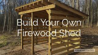 Building a Firewood Shed to Store 34 Face Cords [upl. by Hamford]