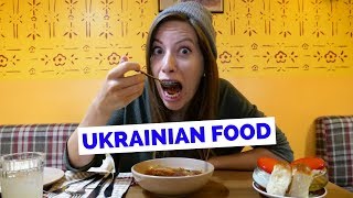 Ukrainian Food Taste Test  5 Dishes to Eat in Kiev Ukraine [upl. by Cissie]