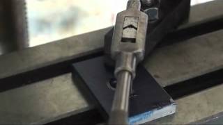 How To Layout Drill And Tap A Hole Using A Drill Press [upl. by Aikaj]