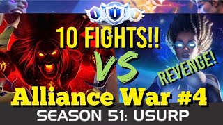 MCOC  Alliance War  Season 51  War 4  10 FIGHTS  Void Vs Photon Node 28 [upl. by Sibie]