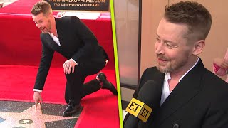 Macaulay Culkin Marks 40Year Career in Hollywood With Star on Walk of Fame [upl. by Atoel]