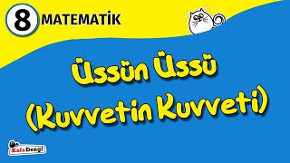 8 Sınıf Matematik Ders 7  Üssün Üssü Kuvvetin Kuvveti [upl. by Mich736]