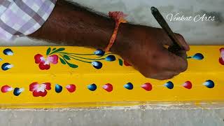 How to Drawing Gadapa Muggu Designs  Colour Mixing Ideas  Gadapalu  Muggulu  Learn Gadapa Muggu [upl. by Arait]