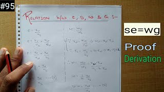 Geotech  Relation between Void Ratio Degree of Saturation Water Content Specific Gravity  esgw [upl. by Origra278]