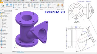 Autodesk Inventor 2023 Tutorial For Beginners Exercise 20 [upl. by Roee]