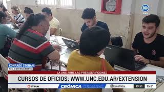 Arrancan las preinscripciones para la Escuela de Oficios de la UNC [upl. by Asiole175]