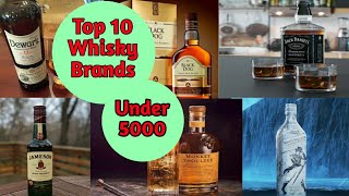 Top 10 whiskey under 5000 in India [upl. by Artair]