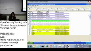 Dynamic Malware Analysis D2P03 Persistence Lab Hydraq with Autoruns [upl. by Convery]