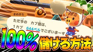 【あつ森】知識不要！誰でも超簡単にカブで儲けられる裏技を使ってみた！【あつまれどうぶつの森】 [upl. by Lupe]