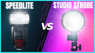 Speedlight VS Studio Strobe  Which Is Best For Portrait Photography [upl. by Malloch]