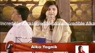 Kuch Kuch Hota hai 💖  Alka Yagnik Live  Complete Video KKHH Shah Rukh KhanKajolRani Mukher Ji [upl. by Eiclehc800]