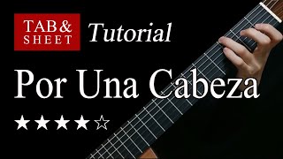 Por Una Cabeza  Guitar Lesson  TAB [upl. by Elihu721]