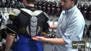 How to Choose amp Fit Hockey Shoulder Pads [upl. by Noizneb648]