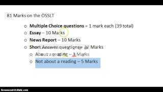 Period 4  OSSLT Short Answer Questions Practice 2014 [upl. by Hibbert]