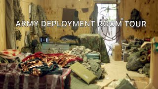 Deployment Barracks Room Tour  US ARMY [upl. by Angi446]