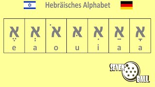 hebräisches alphabet  vokale auf hebräisch [upl. by Bohrer]