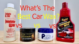 WHATS THE BEST CAR WAX Collinite 845 Pinnacle Souveran P21s Carnauba Meguiars Deep Crystal [upl. by Maxantia162]