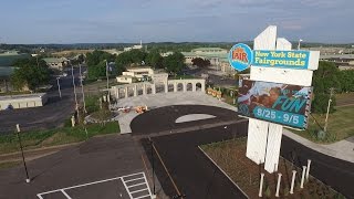 New York State Fair 2016 Aerial view of 50 million makeover [upl. by Suirrad]