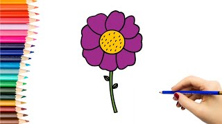 Kaip nupiešti GĖLYTĘ  How to draw a flower [upl. by Calore483]