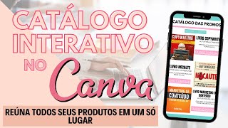 COMO CRIAR CATÁLOGO INTERATIVO no CANVA [upl. by Nowed]