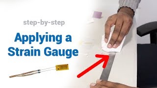 How to Apply a Strain Gauge  Tutorial Stainless Steel Flat [upl. by Gwen]