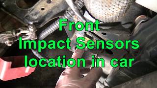 Front Airbag impact sensors location in car [upl. by Lalaj]