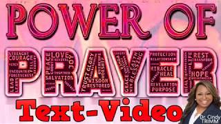 Prayer for Family  Text Video Atomic Power of Prayer by Dr Cindy Trimm  Sis Donnice [upl. by Etnoel]