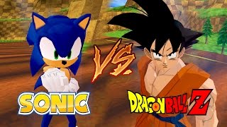 Sonic vs Goku  Sonic Meets Dragon Ball Z  DBZ Tenkaichi 3 MOD [upl. by Tiertza]