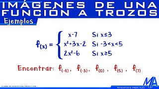 Imágenes de una función a trozos [upl. by Hawley]