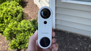 Quick SimpliSafe Video Doorbell Install [upl. by Ikcir]