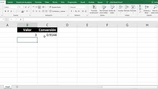 Convertir Entre Sistemas de Unidades con Excel [upl. by Narag]