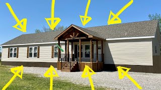 The mobile home of my DREAMS Massive NEW double wide that will blow you away Modular Home Tour [upl. by Augy478]