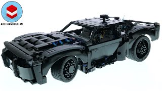 LEGO Technic 42127 The Batman Batmobile  LEGO Speed Build Review [upl. by Naanac]