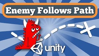 Unity 2D Tutorial How To Make Enemy Walk And Follow Along The Path Using Simple C Script In a Game [upl. by Skoorb449]